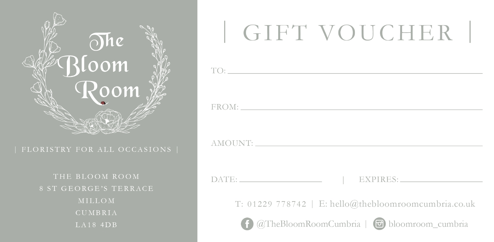 The Bloom Room Gift Voucher